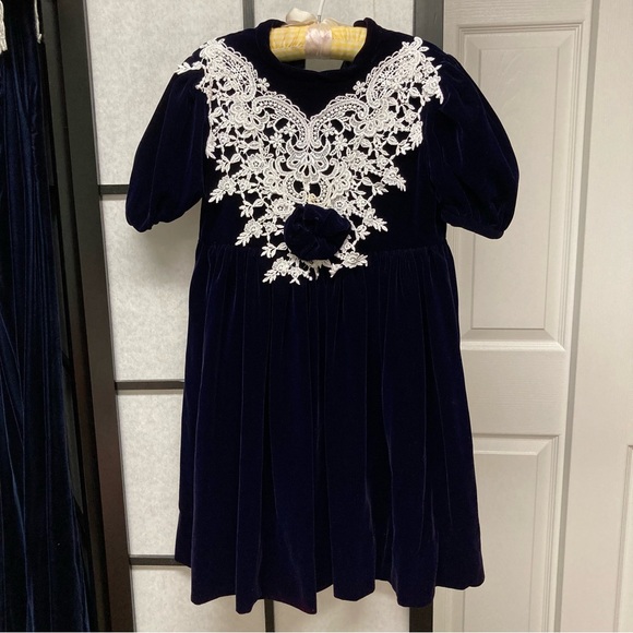 Vintage 1993 EUC (wore 1x) Jessica McClintock (made from pattern) Girls size 5 - Picture 12 of 15